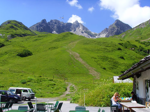 Flexenpass am Flexenhäusel