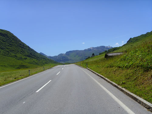 Flexenpass kurz vor der Passhöhe