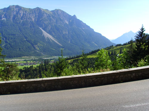 Blick vom Gaichtpass ins Lechtal