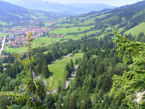 Oberjochpass vom Aussichtspunkt Kanzel 1