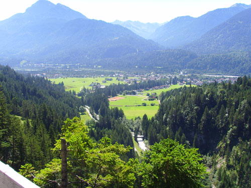 Blick vom Gaichtpass ins Lechtal